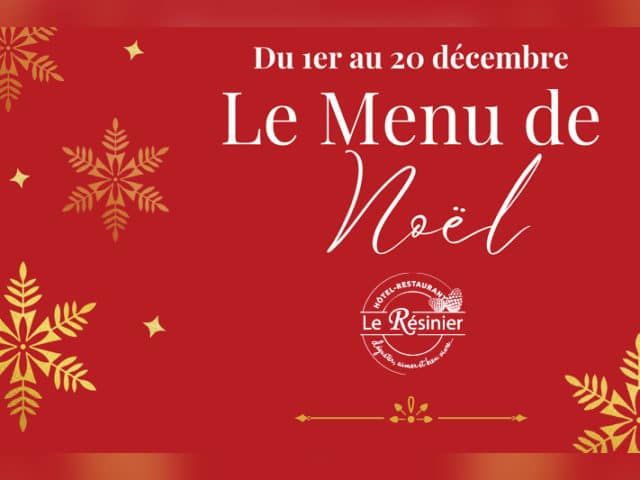 Menu Fêtes de Fin d’Année 2025