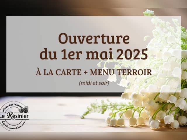 Ouverture du 1er mai 2025