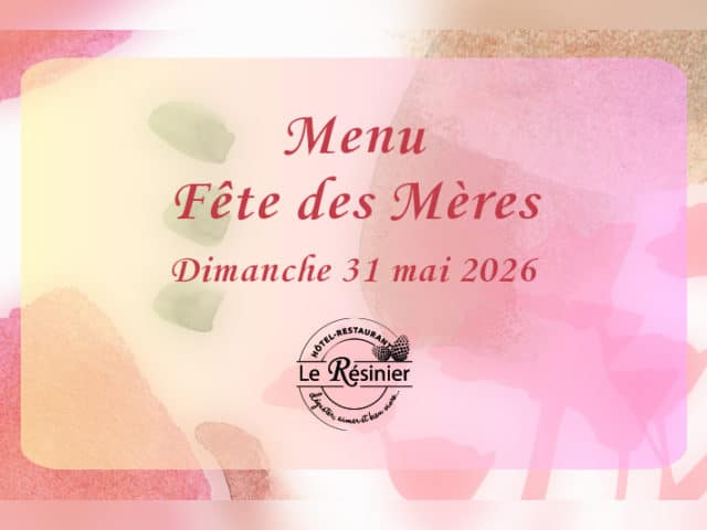 Menu Fête des Mères 2026
